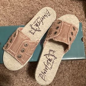 Blowfish Dirty Pink Hipster Smoked Twill Sandals